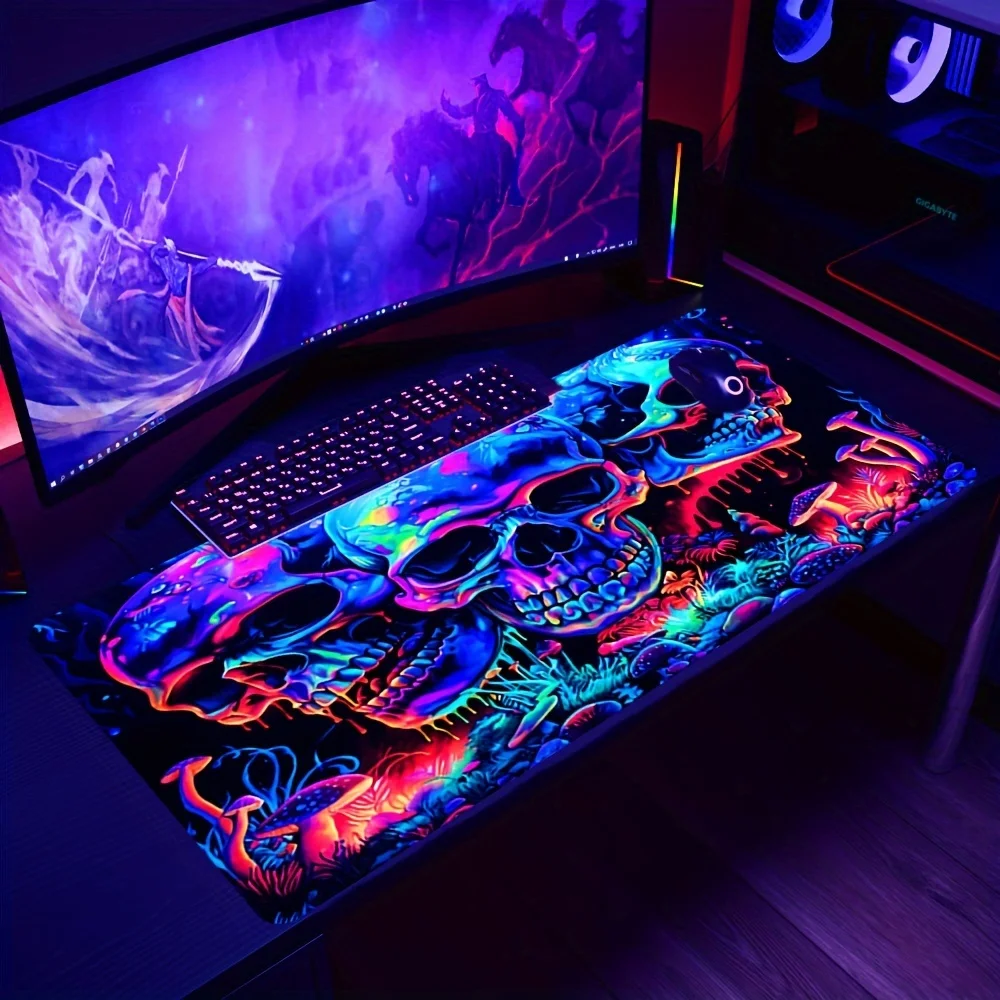 Desk Setup Gadgets - Tapis de souris Graffiti Art Skull,