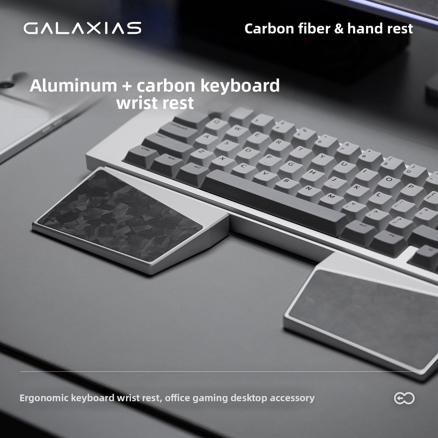 Ergonomic Desk Setup Keyboard - Repose-poignets ergonomique en alliage d'aluminium personnalisé