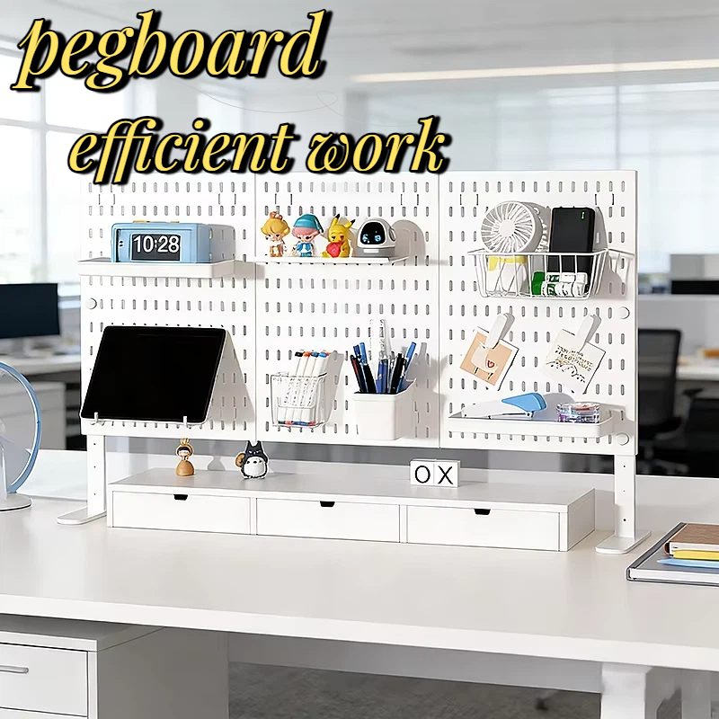 Desk Setup Organization - Panneau perforé de bureau en PP