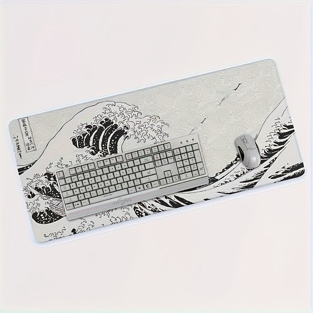 Desk Setup Pc And Laptop - Tapis de bureau XXL Black White
