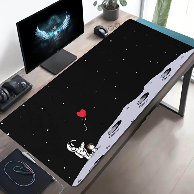 Desk Setup Pc And Laptop - Tapis de souris de jeu surdimensionné