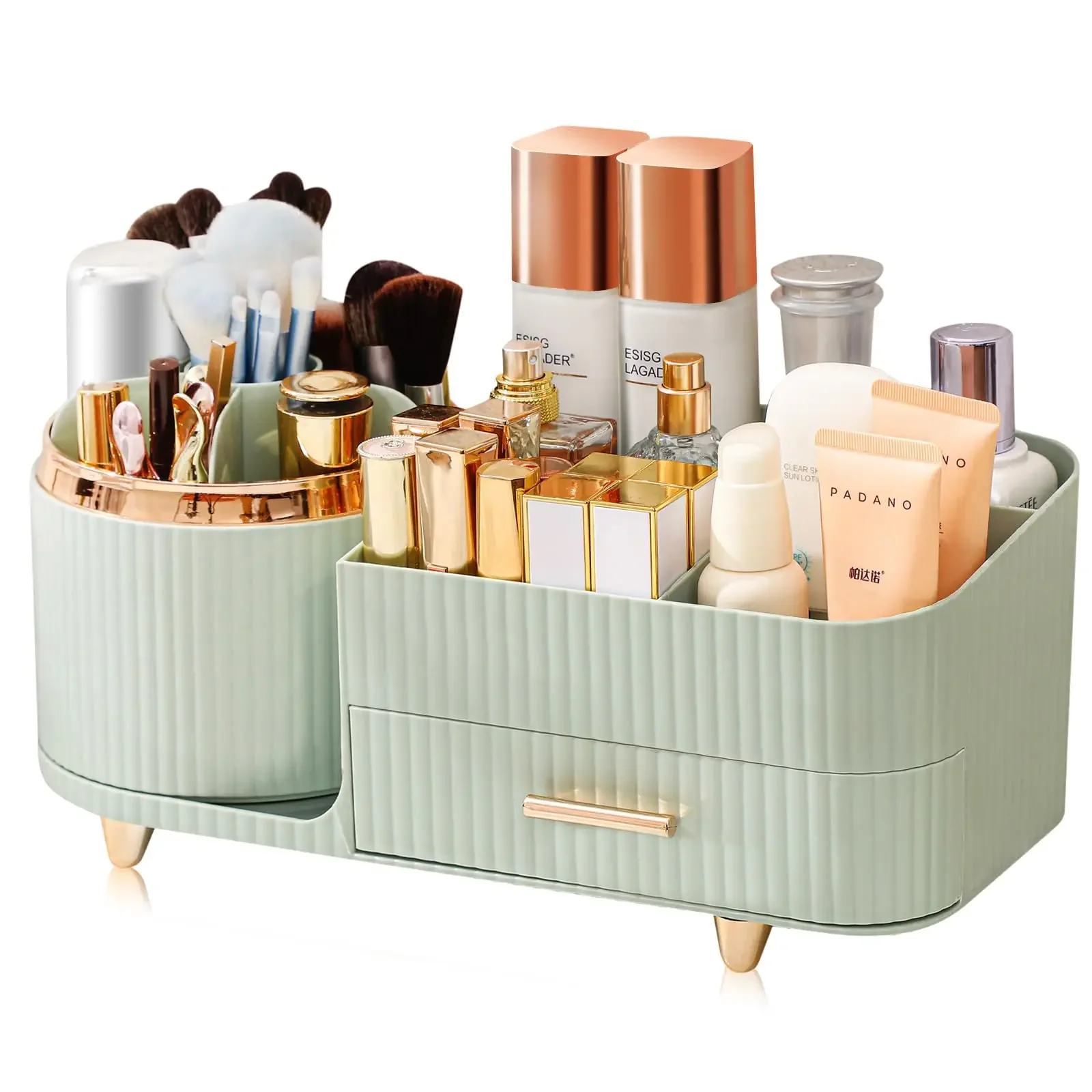 Desk Drawer Unit - Porte-brosse de maquillage grande capacité, organisateur
