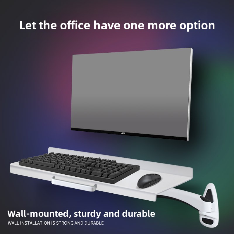 Ergonomic Desk Setup Keyboard - Plateau de clavier mural industriel robuste