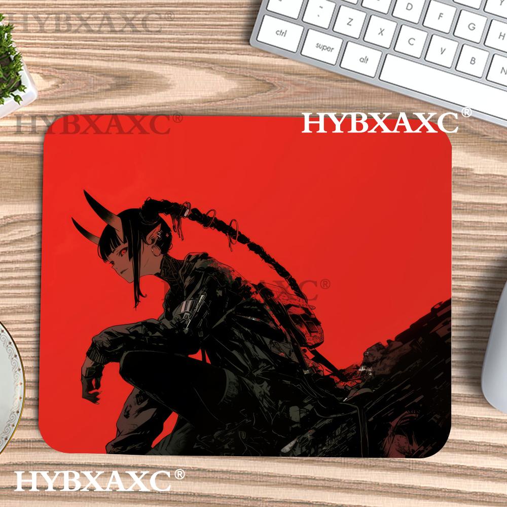 Desk Setup Red - HYBXAXC Tapis de souris Oni Girl