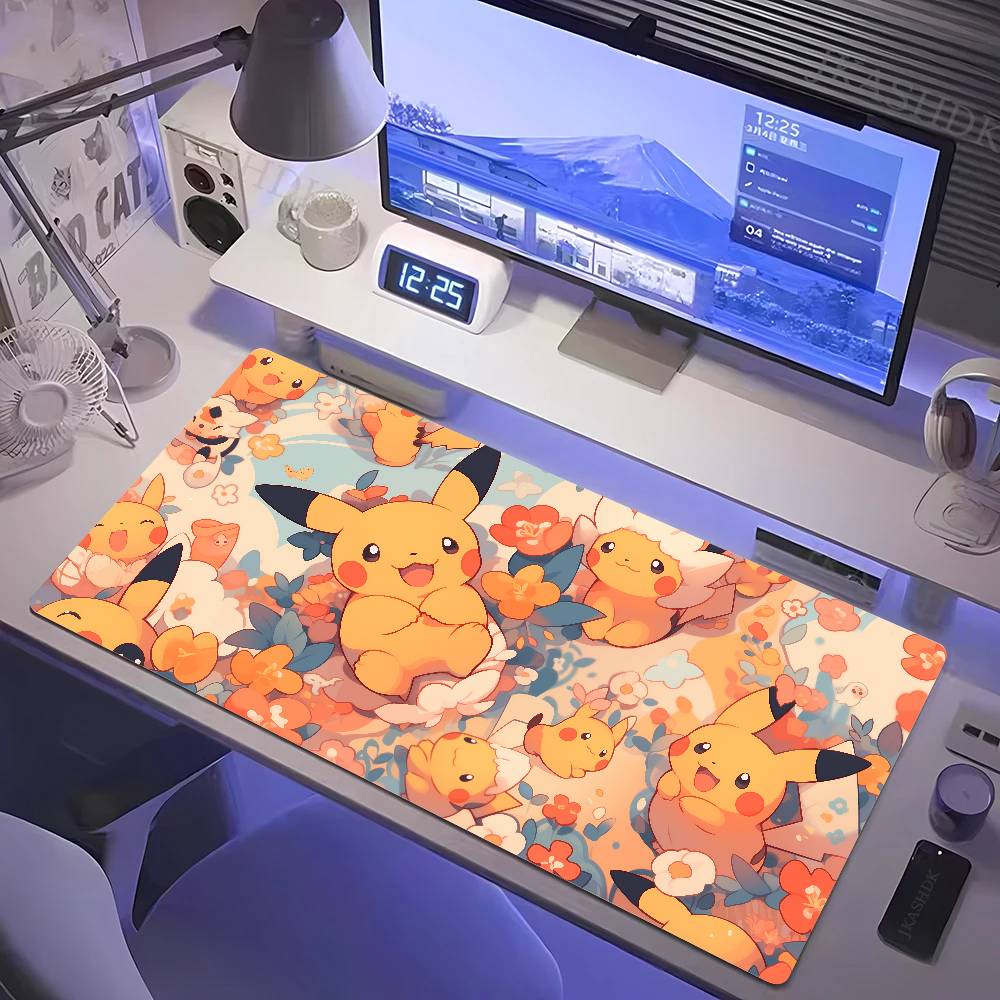Desk Setup Pc And Laptop - Tapis de souris Pokemon, grand tapis
