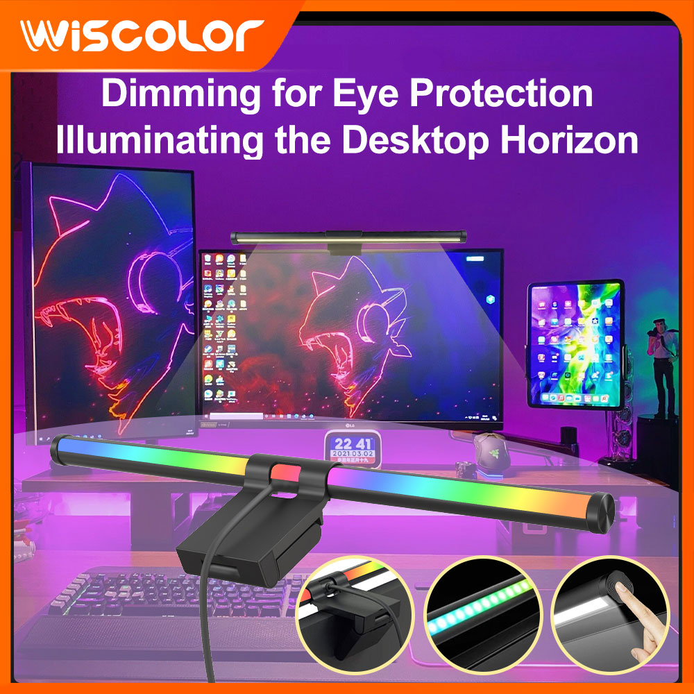 Desk Setup Gadgets - Barre lumineuse décorative pour moniteur, configuration