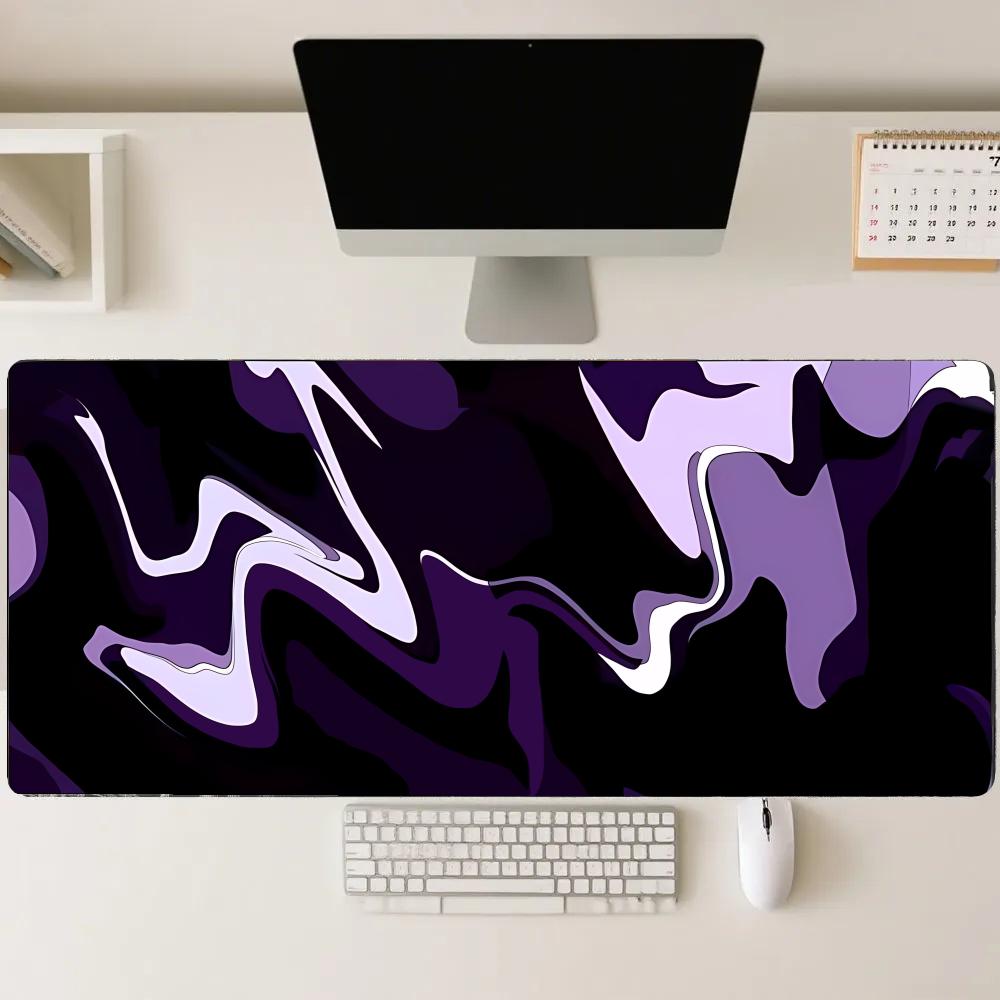 Desk Setup Gadgets - Tapis de jeu XXL violet et