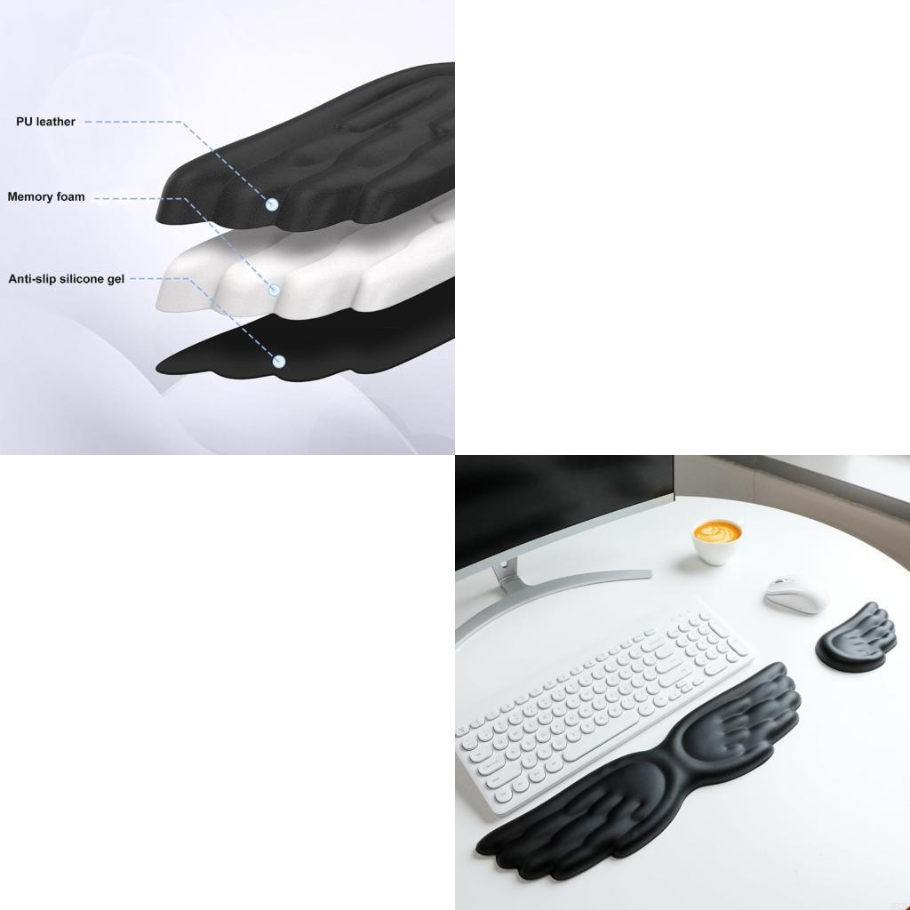 Tapis souris en Silicone soupl - Ergonomic Desk Setup Keyboard avis et prix