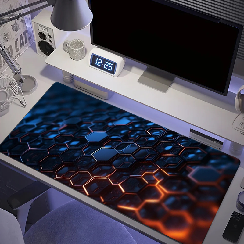 Grand tapis de souris de jeu,  - Desk Setup Red avis et prix