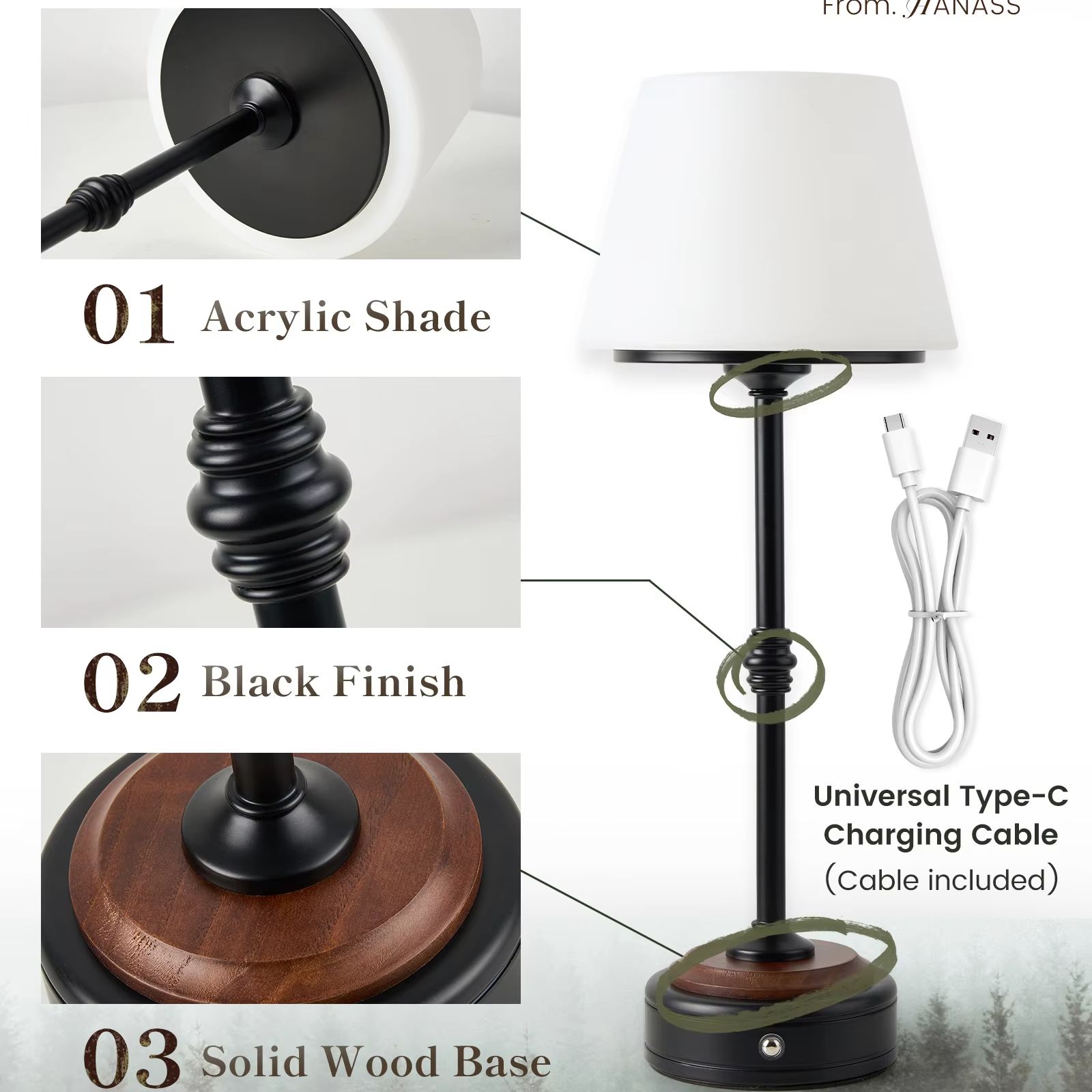 Ensemble de lampes de table sa - Desk Setup Light avis et prix