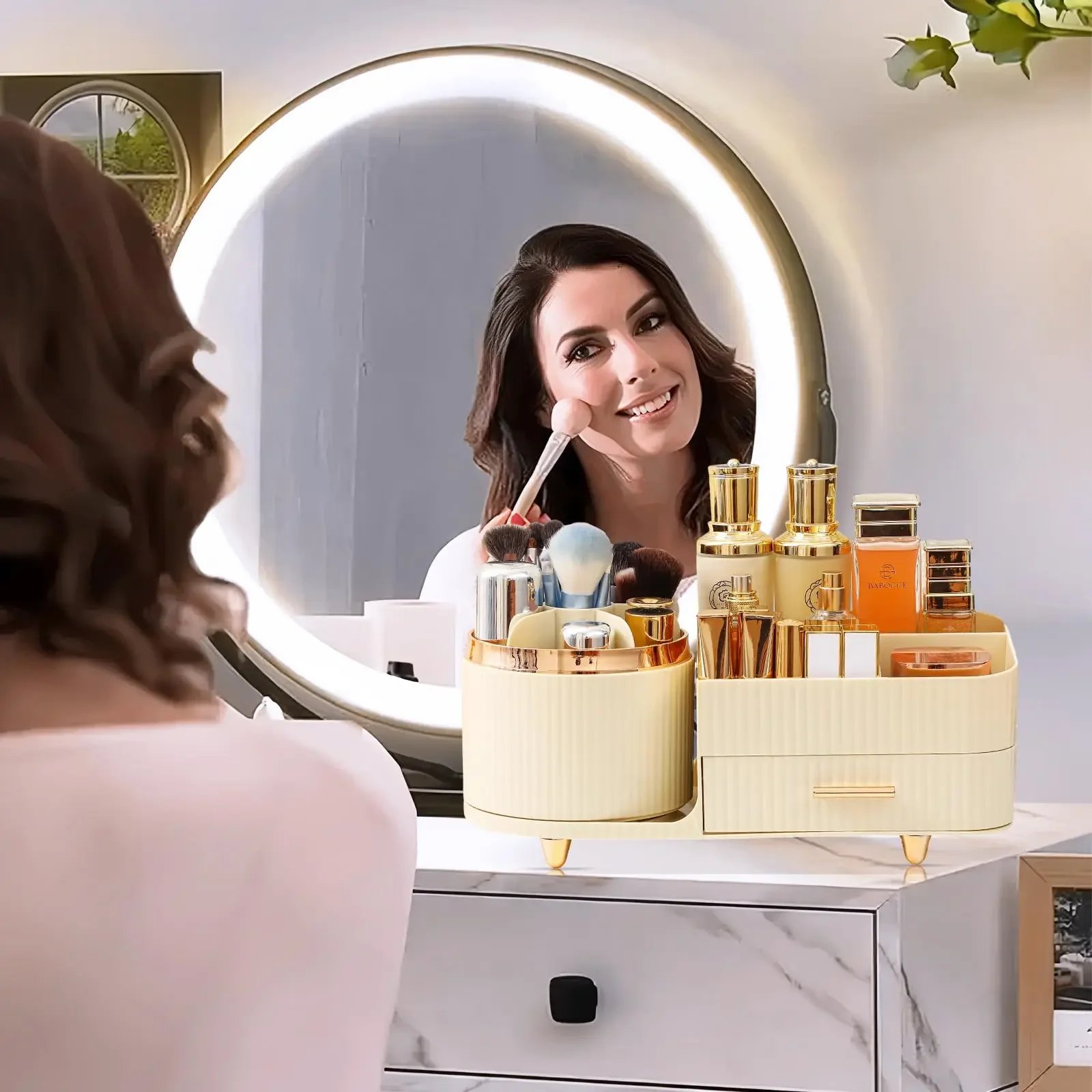 Porte-brosse de maquillage gra - Desk Drawer Unit avis et prix