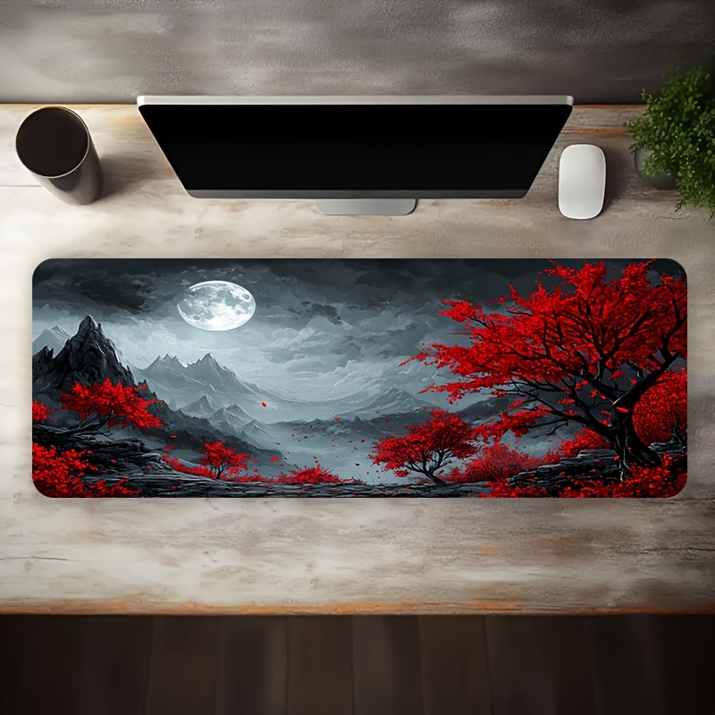 Tapis de souris de jeu étendu  - Desk Setup Red avis et prix