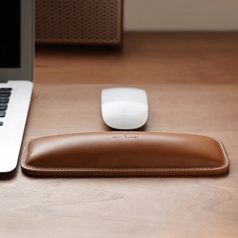 Repose-poignet en cuir véritab - Ergonomic Desk Setup Keyboard avis et prix