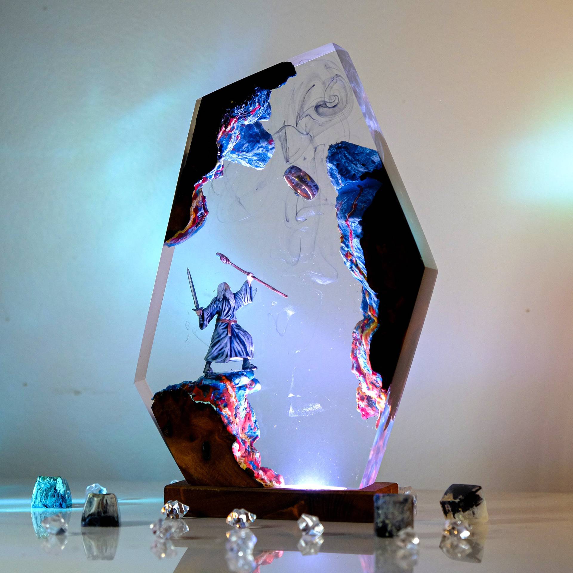 Lampe de table en résine Scène - Desk Setup Light avis et prix