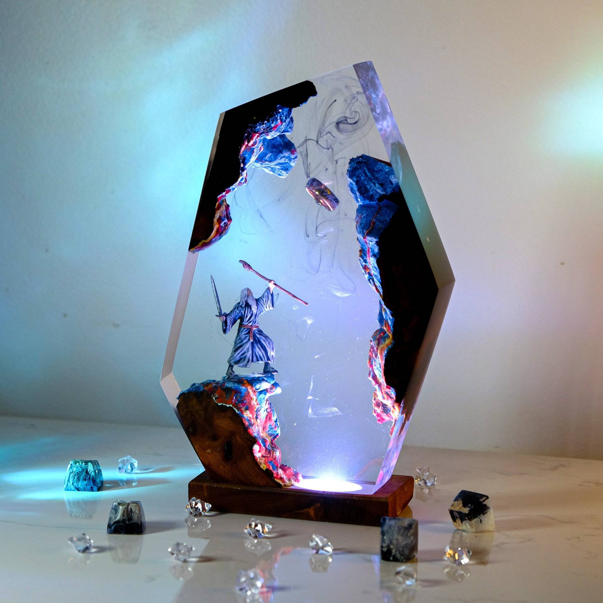Lampe de table en résine Scène - Desk Setup Light avis et prix