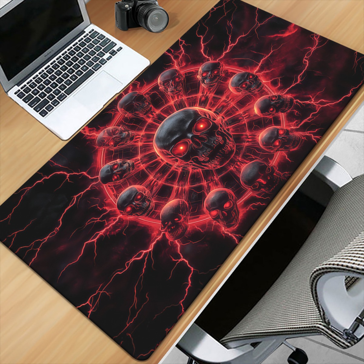 Tapis de bureau gaming Pentagr - Desk Setup Red avis et prix