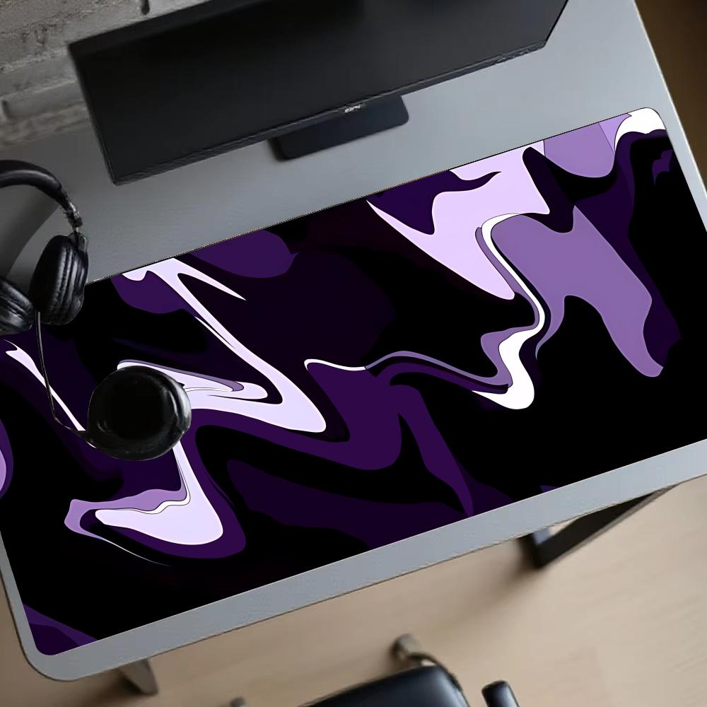 Tapis de jeu XXL violet et noi - Desk Setup Gadgets avis et prix
