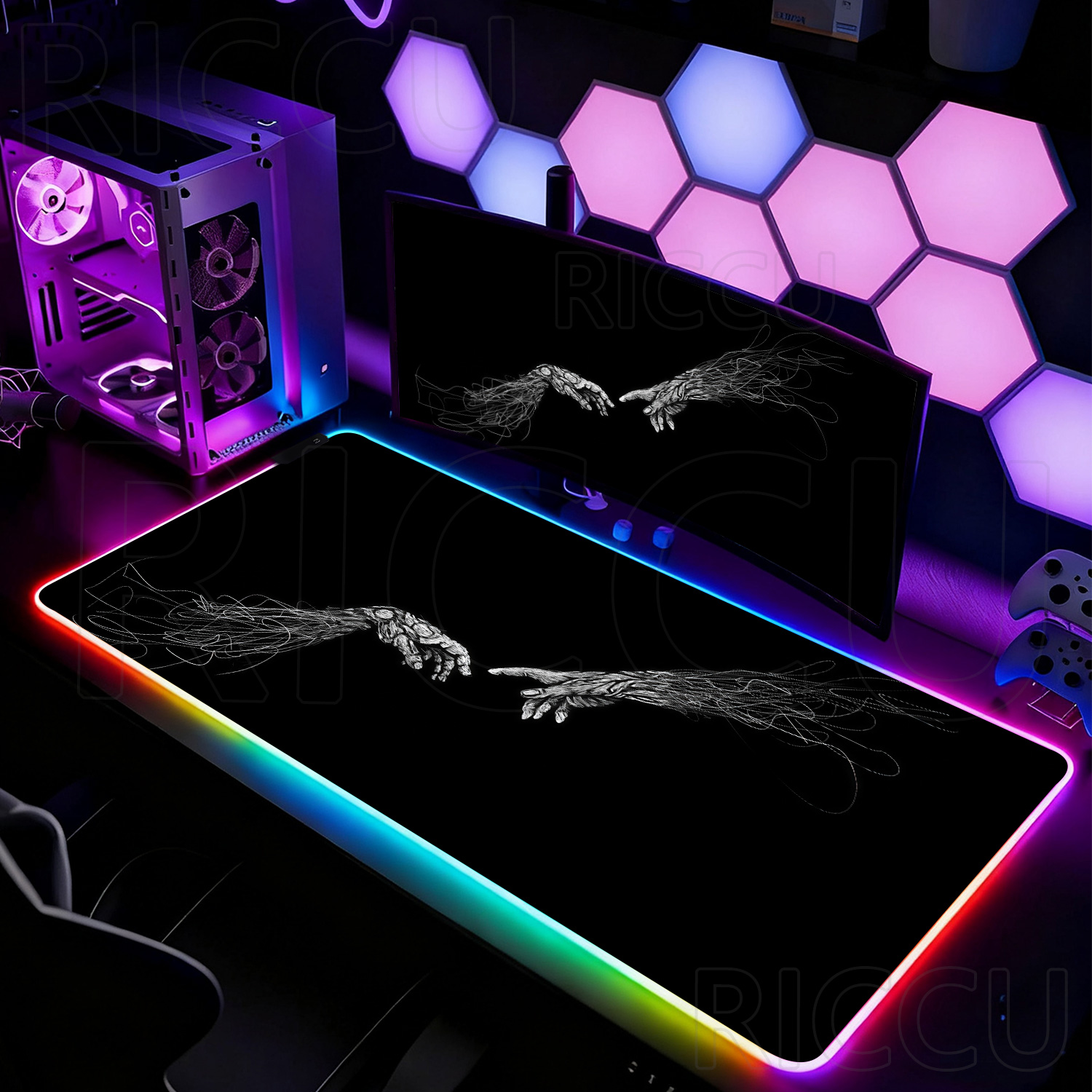Tapis de souris XXL HD RGB noi - Desk Setup Pc And Laptop avis et prix