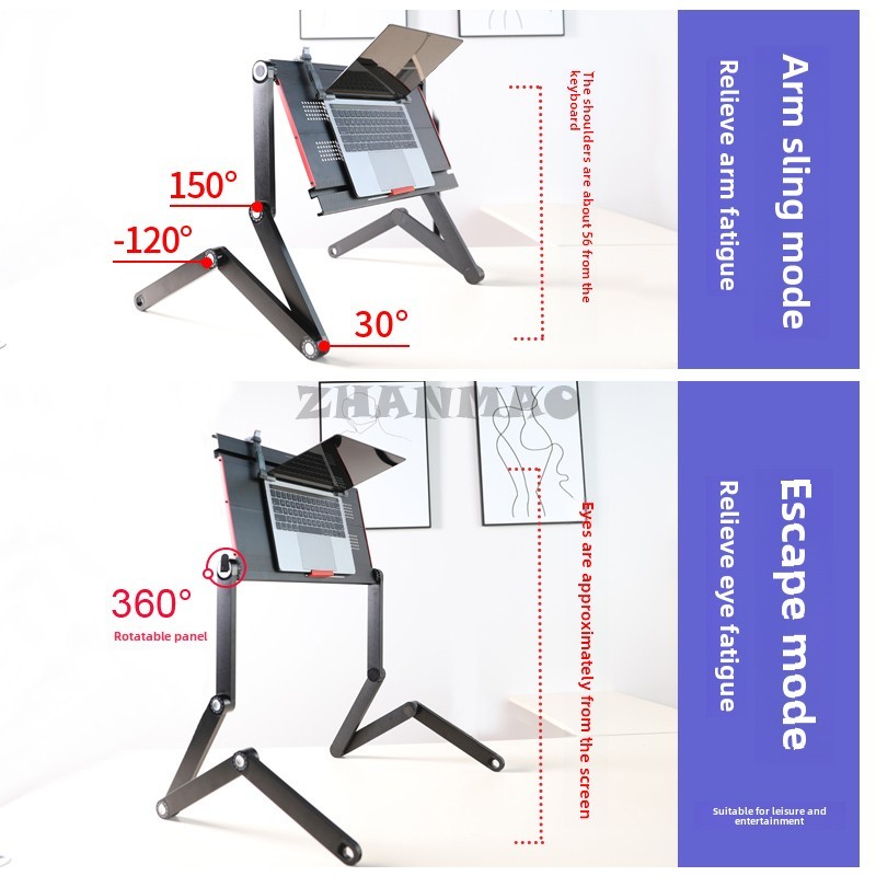 Couché plat sur le lit, bureau - Desk Setup Laptop avis et prix